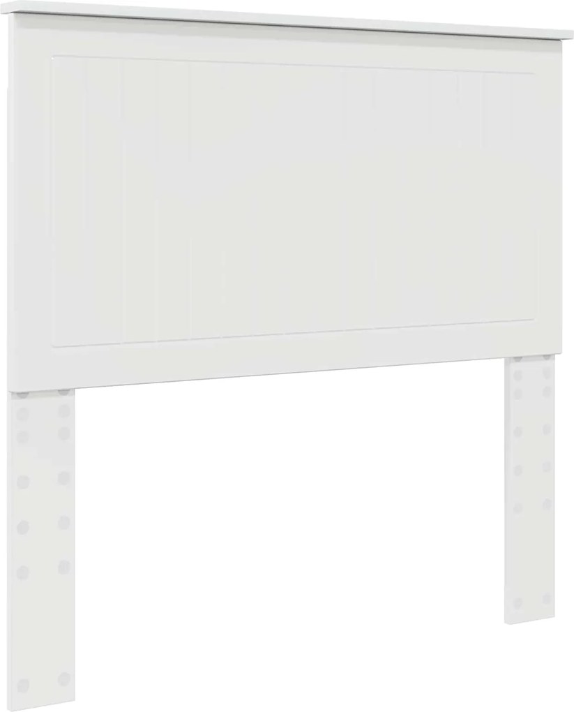 vidaXL Tăblie cap cu headboard Alb Lucios 100 cm Lemn compozit