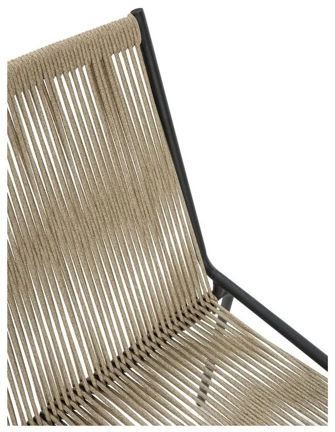 Scaune de dining bej stivuibile 2 buc. din metal Emily – Marckeric