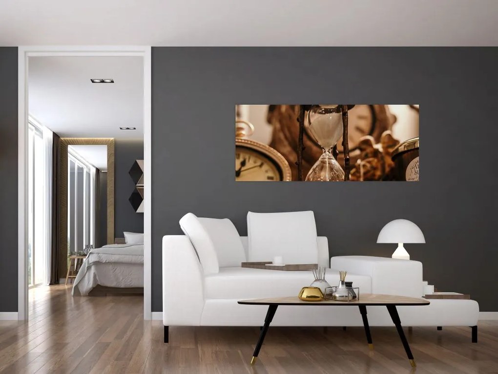 Tablou cu clepsidră (120x50 cm)