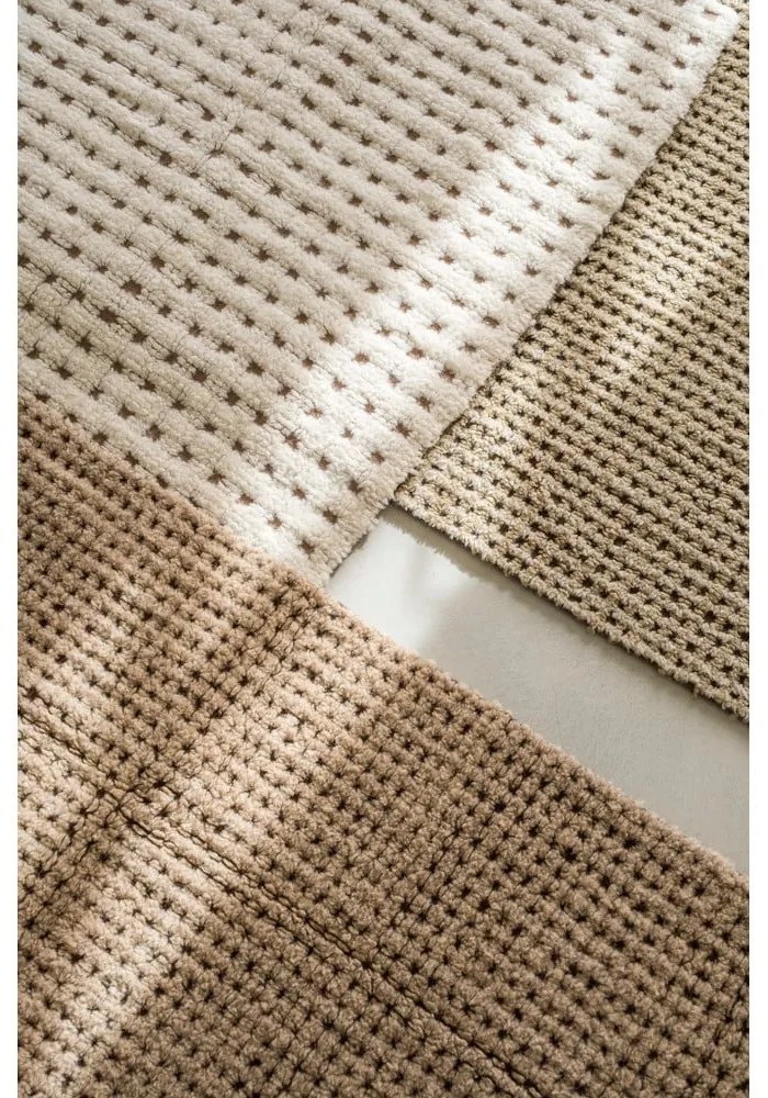 Covor tip traversă în culoare naturală lavabil, țesut manual din lână 80x230 cm Unexpected Wool – Lorena Canals