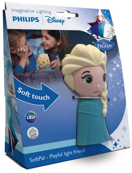 Philips 71768/03/16 - Lampa copii DISNEY FROZEN ELSA LED/2xAAA