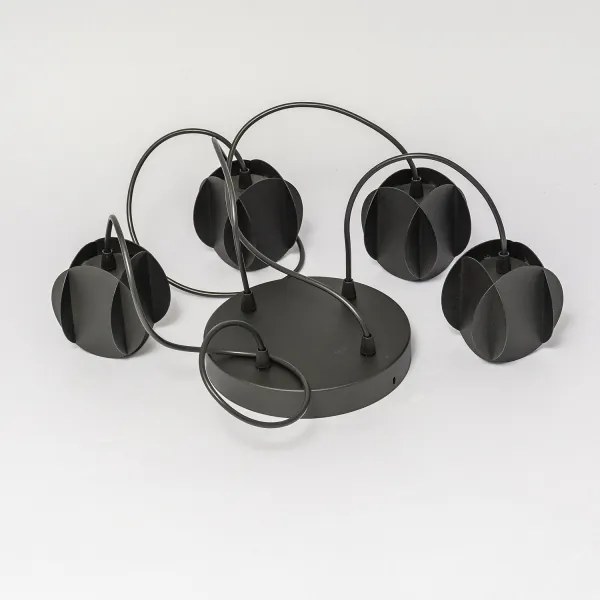 Lustră suspendată pe cablu GAMBIT, 4xGU10/10W/230V, negru