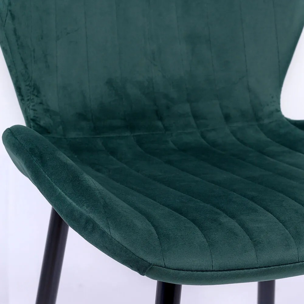 RESIGILAT - Scaun living din catifea BUC 248U verde