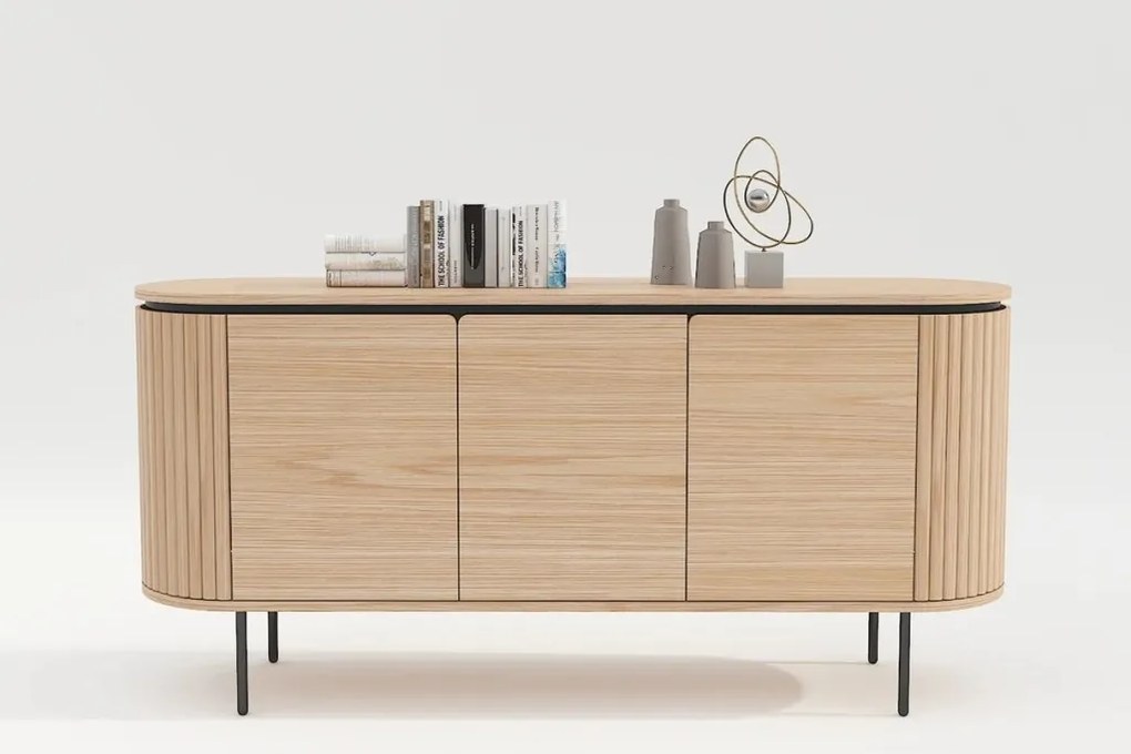 Comoda cu furnir de stejar ATELIER 160cm