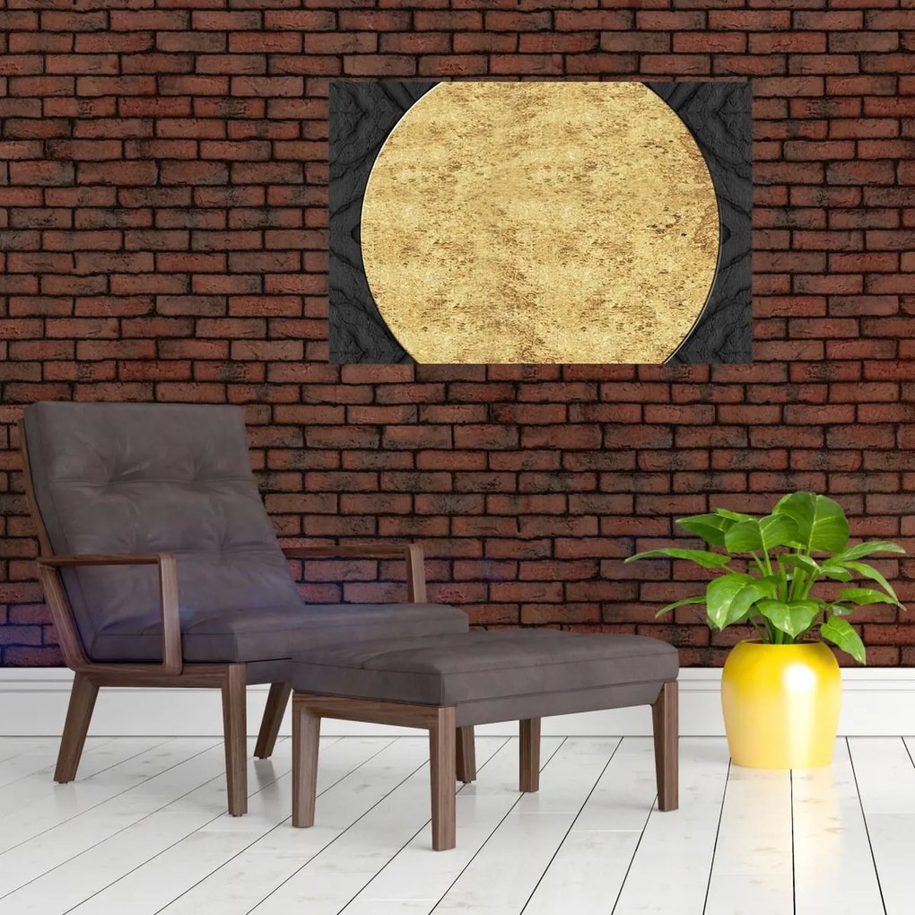 Tablou - Structura de aur N⁰2 (90x60 cm)