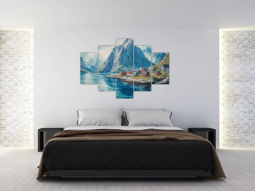 Tablou - Sat norvegian (150x105 cm)