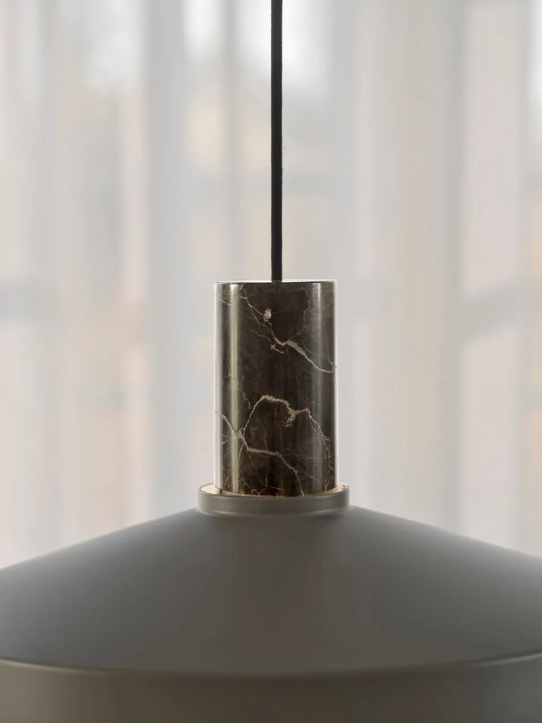 Lustra Design Modern, Metal, Marmura, Elvas maro deschis