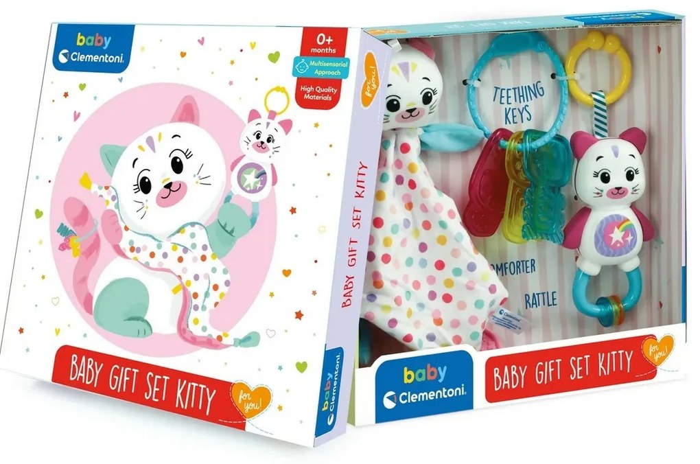 Clementoni Clemmy baby - Prima mea pisicuță depluș în cutie cadou