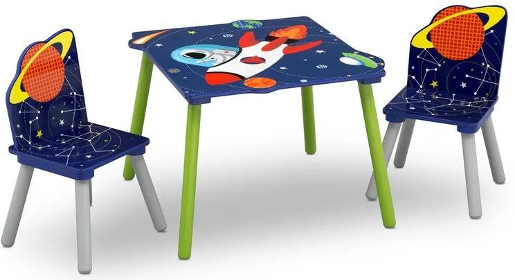 Delta Children - Set masuta si 2 scaunele Astronaut