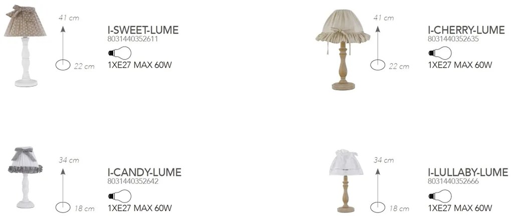 Veioza / Lampa de masa stil clasic SWEET