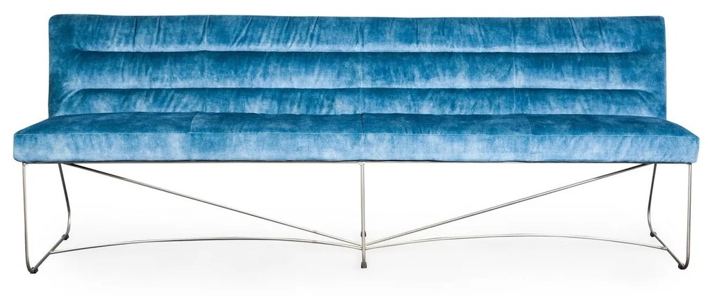 Bancheta dining din piele de bivol ✔ model DALMATIO IDEALO | Dimensiuni: 200x65x87x52 cm