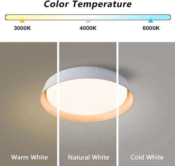 Brilagi ORINO - plafonieră LED dimabilă, 54W/230V, 3000-6000K, alb, Ø43 cm, cu telecomandă