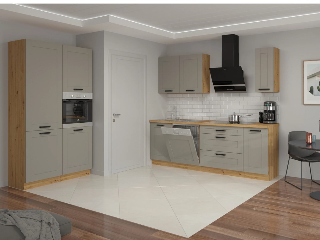 Dulap superior de bucătărie de colț Lucid 58 x 58 GN 72 1F (Stejar artisan + claygrey). 1045502