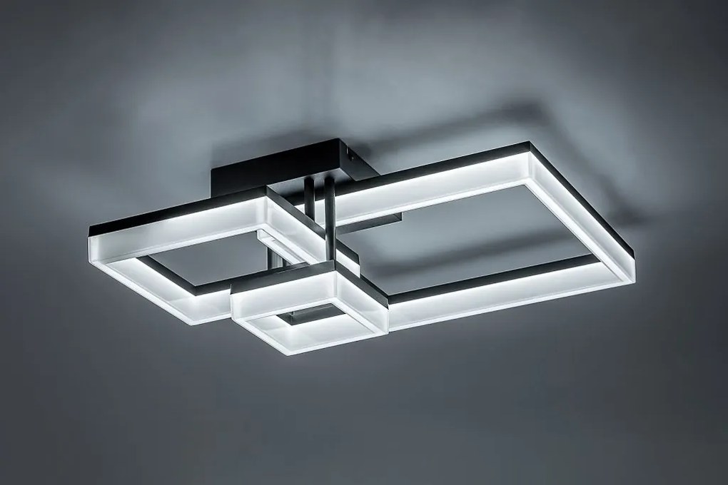 Plafoniera LED design geometric Amilia negru
