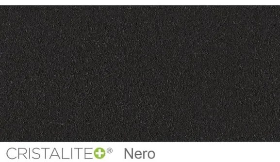 Baterie bucatarie Schock Epos Cristalite Nero cu dus extractibil, aspect granit, cartus ceramic, negru