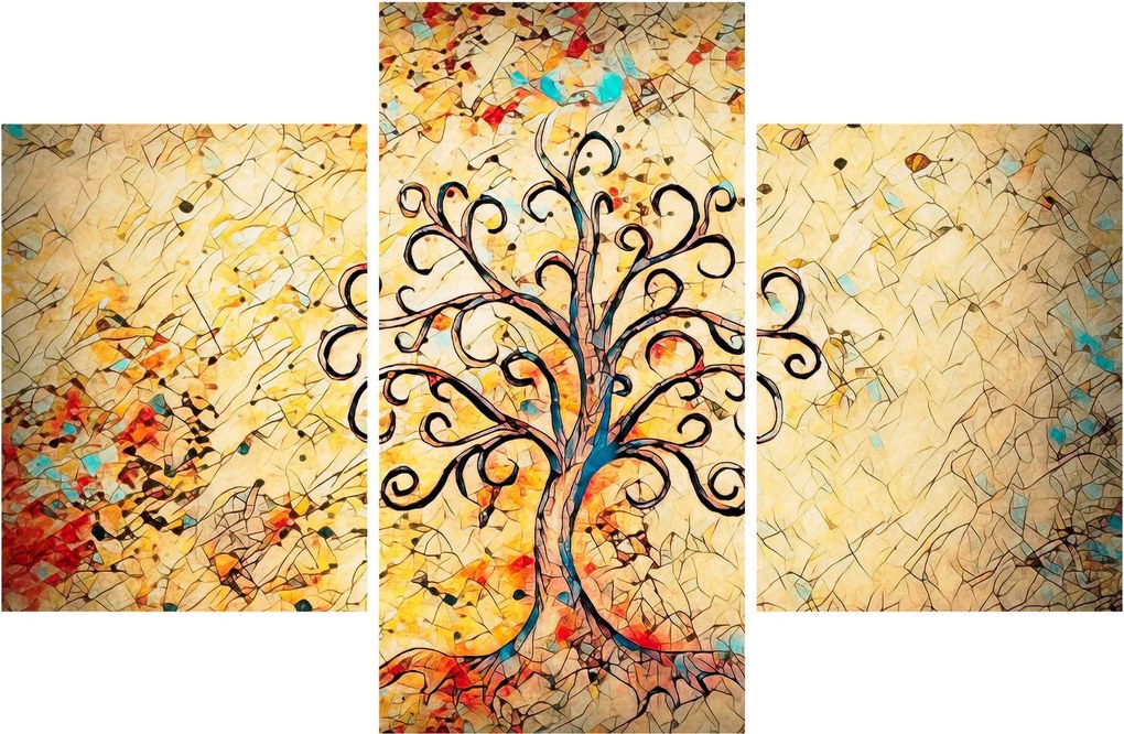 Tablou - Copacul vieții mozaic (90x60 cm)