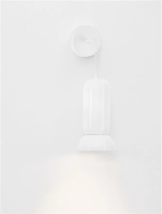 Aplica de perete ceramica alba PARLO