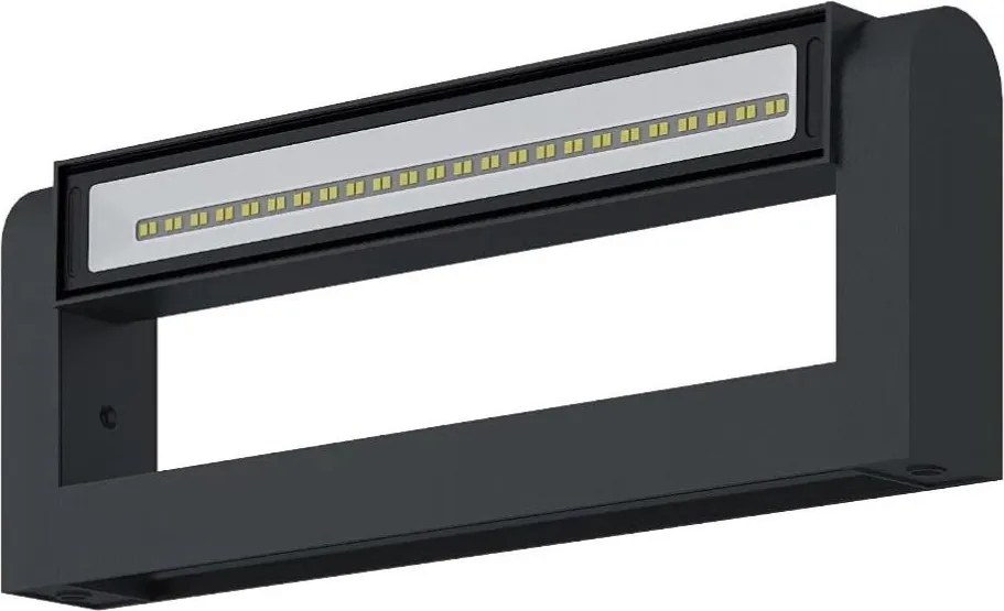 Brilagi - Aplica LED de exterior SALERNO, 12W/230V, 35,5 cm, antracit, IP65