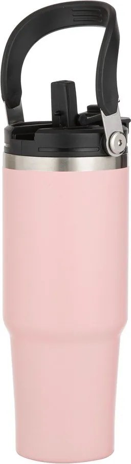 Sticlă roz-deschis de călătorie din oțel inoxidabil 1 l Eco – Ladelle