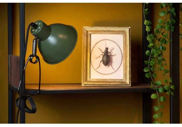 Lampă cu clemă Lucide 45987/01/33 MOYS 1xE27/40W/230V verde