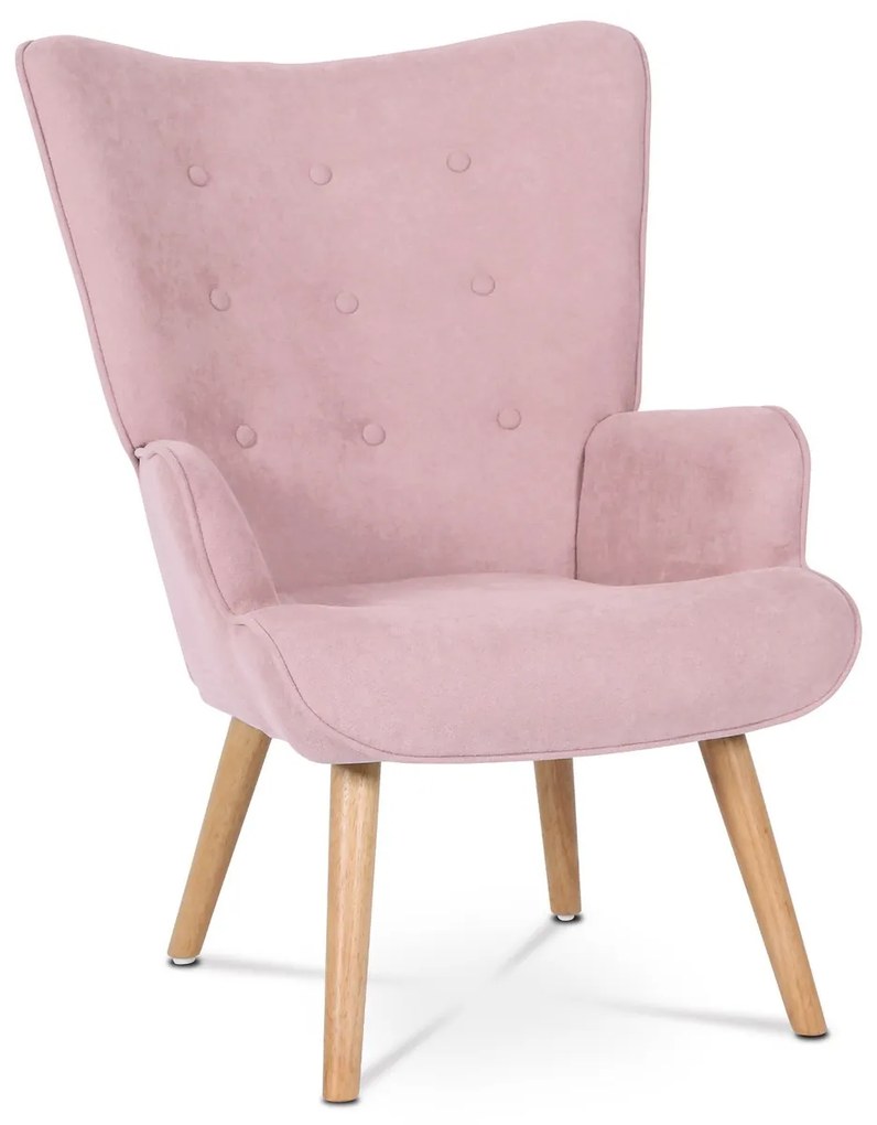 Fotoliu cu taburet PINK2, roz
