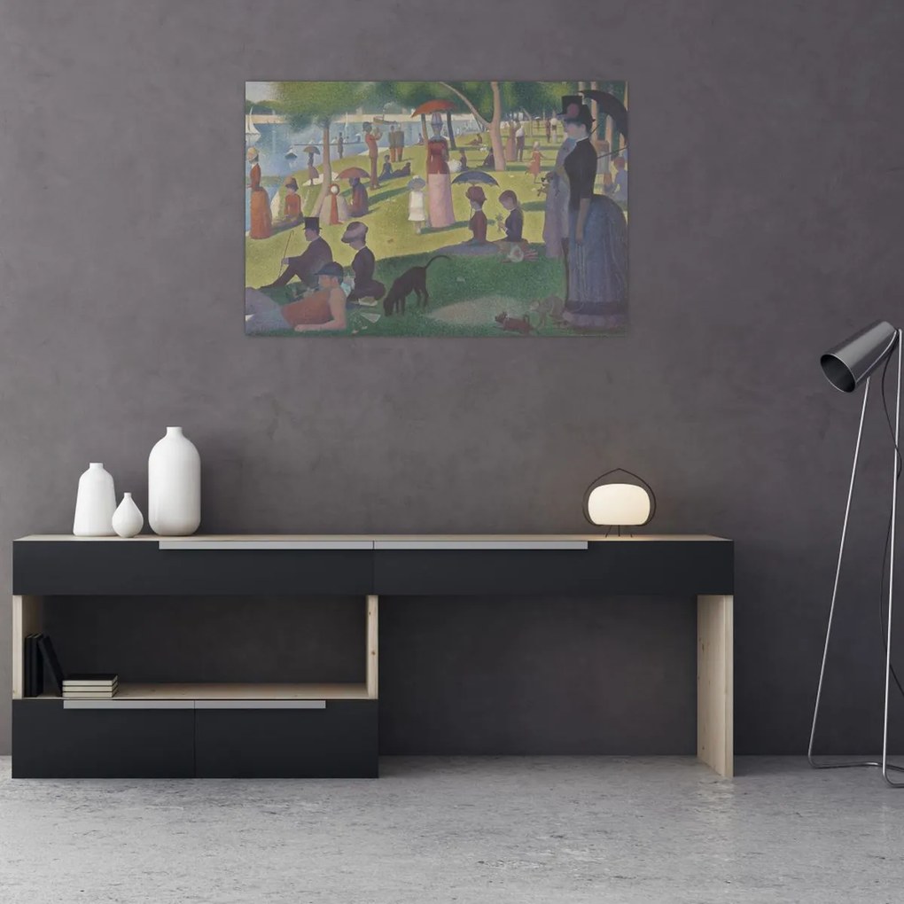 Tablou - Georges Seurat, A Sunday on La Grande Jatte, reproducere (90x60 cm)