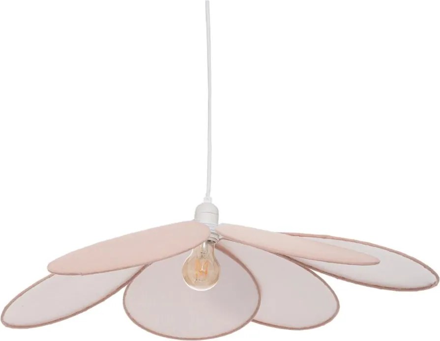 Atmosphera - Lustră suspendată cu cablu pentru copii PETAL 1xE27/40W/230V Ø 64 cm roz