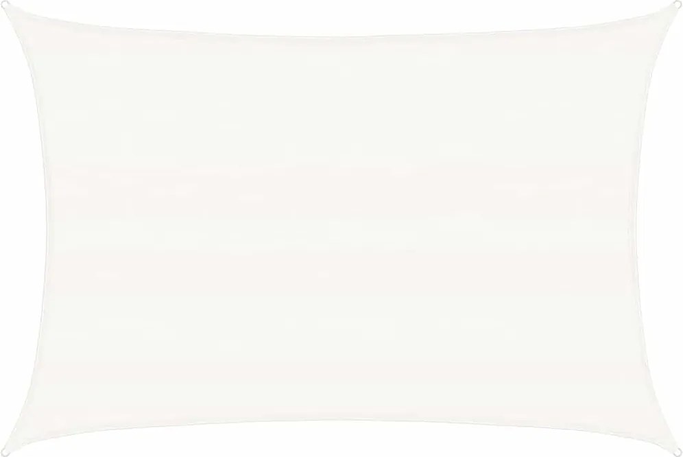 vidaXL Pânză parasolar, alb, 5 x 7 m, HDPE, 160 g/m²