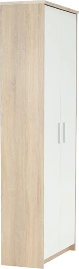 Dulap de birou, stejar sonoma/alb, JOHAN 2 NEW 05