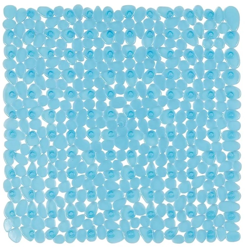 Spirella Suport antiderapant pentru duș RIVERSTONE, albastru, 54 x 54 cm