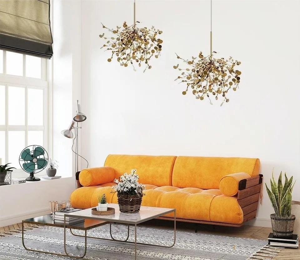 Lustra moderna design deosebit Monede 1 auriu