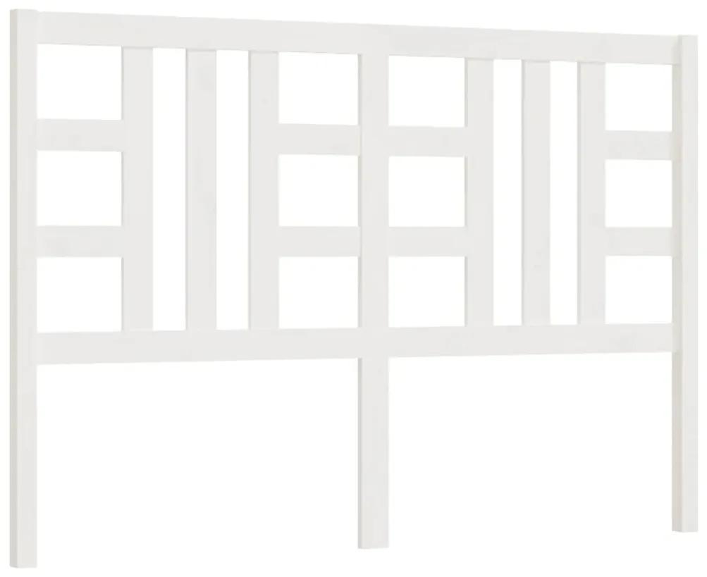 817851 vidaXL Tăblie de pat, alb, 166x4x100 cm, lemn masiv de pin