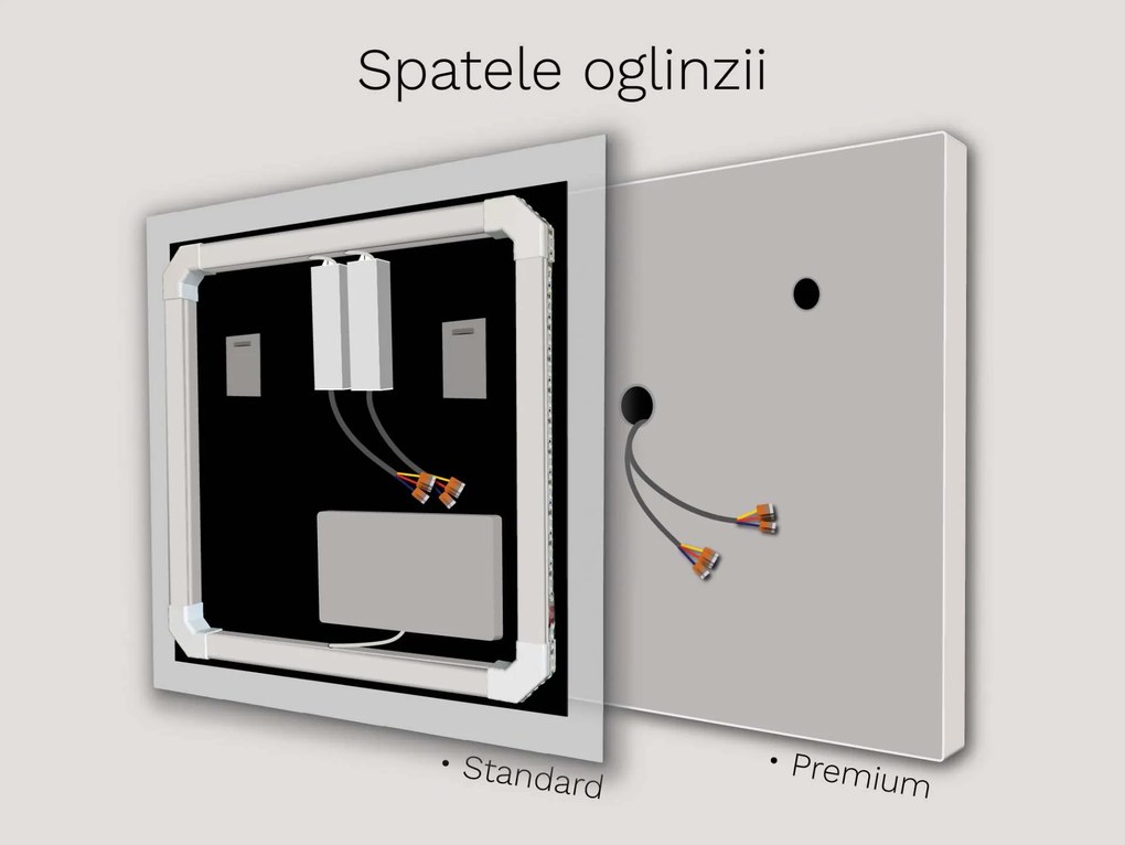 SMART oglindă LED cu iluminare M7 + SmartScreen with Google TV