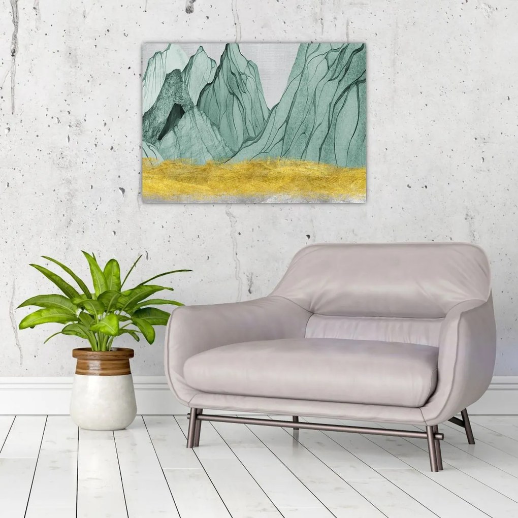Tablou - Munții Smarald N⁰1 (70x50 cm)