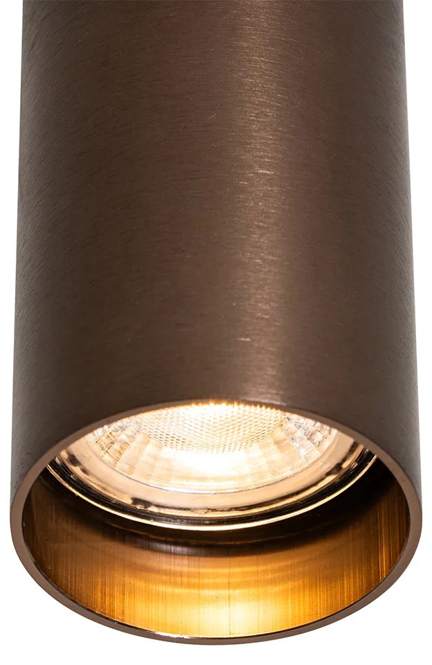 Spot inteligent montat la suprafață, bronz închis, incl. Wifi GU10 50 mm - Tuba