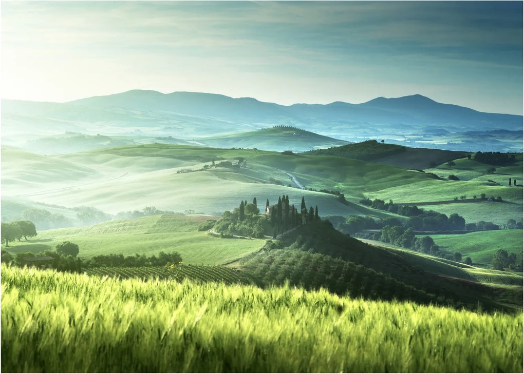 Tablou pe sticlă - Toscana, Italia (70x50 cm)