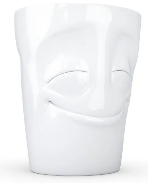 Cană cu toartă din porțelan 58products, 350 ml, alb