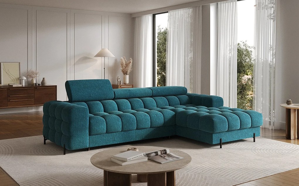 Colțar lemn masiv Felaro extensibil 285×181 cm - sola 06
