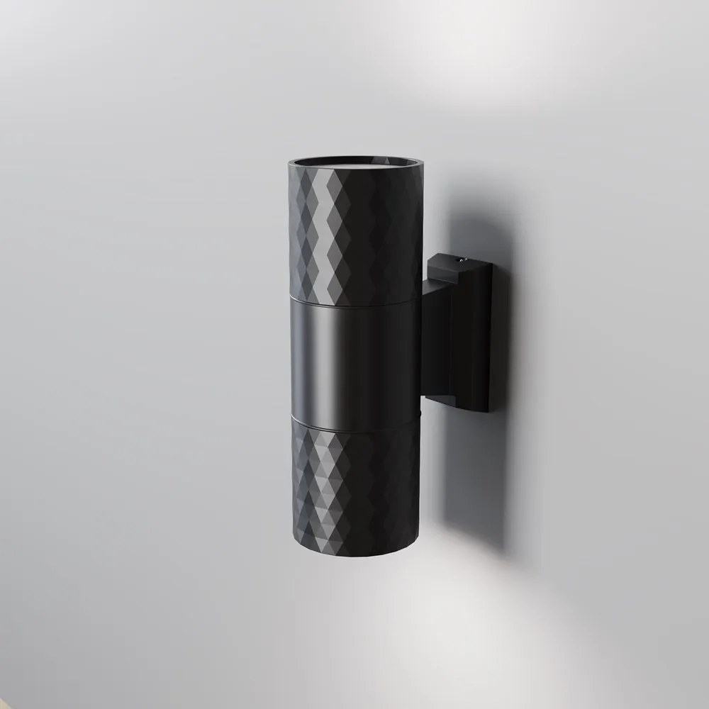Aplica de perete iluminat ambiental exterior IP54 Bowery 2L negru