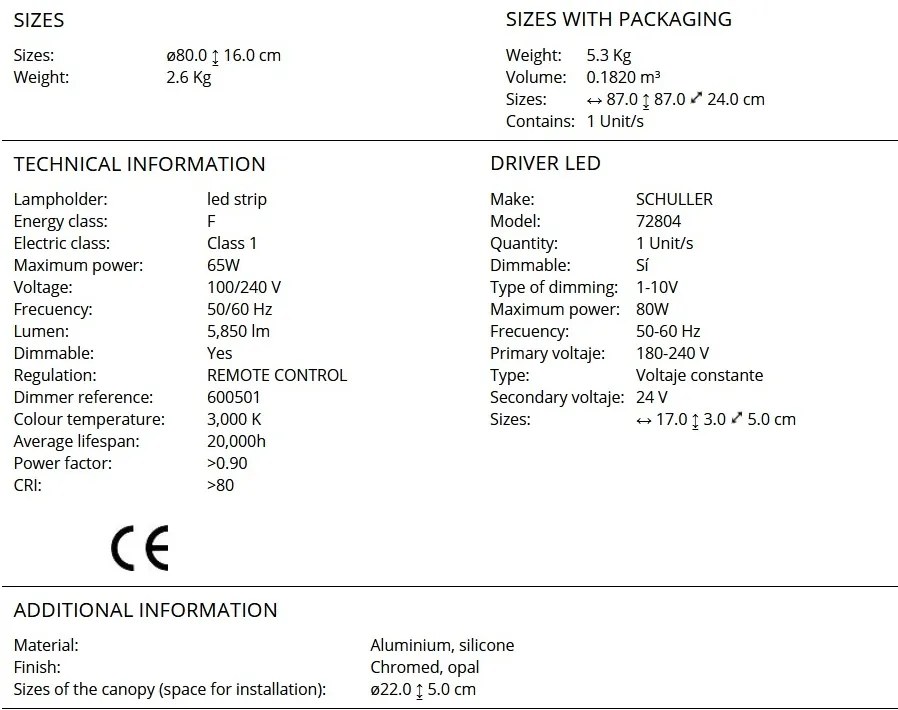 Lustra LED dimabila cu telecomanda design ultra-modern 80cm Colette crom