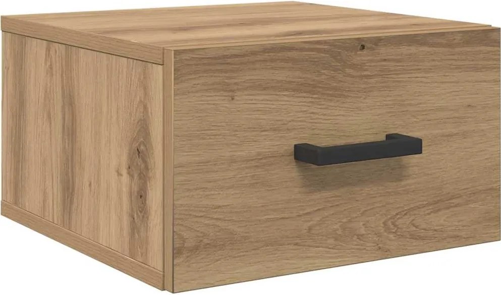 vidaXL Dulap de noapte stejar artizanal 35 x 35 x 20 cm Lemn compozit