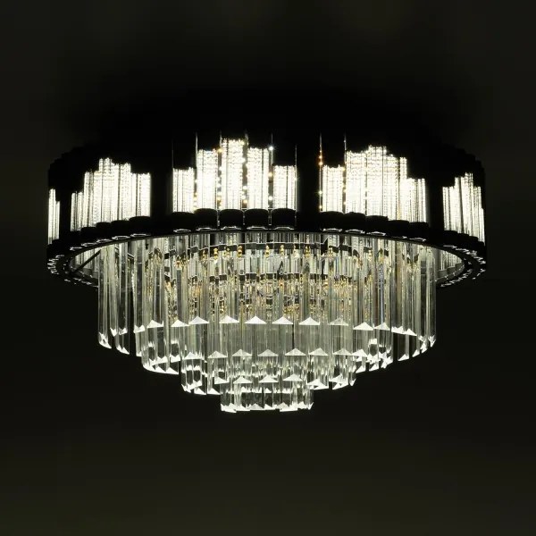 BRILAGI - Plafonieră LED dimabilă CROWN LED/41W/230V diam. 48 cm neagră + telecomandă