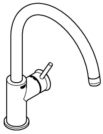 GROHE 31553001 - Baterie pentru chiuvetă START CLASSIC crom lucios