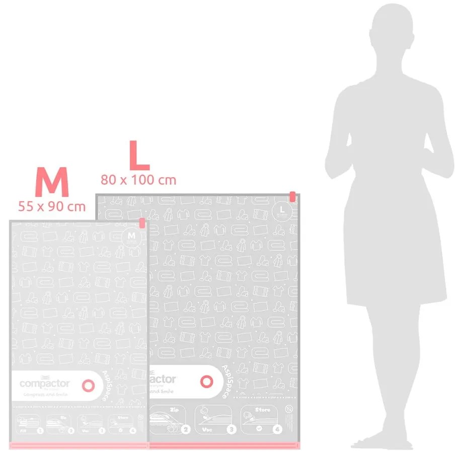Saci de vidat 5 buc. Aspispace M/L – Compactor