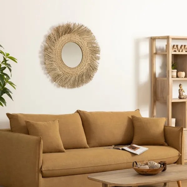 Oglindă de perete Atmosphera AEL d. 80 cm stuf