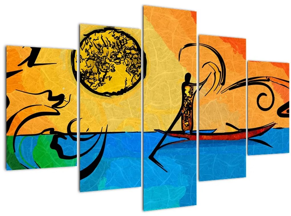 Tablou cu pictură străveche (150x105 cm)