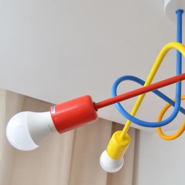 Lustr LED pentru copii OXFORD 5xE27/15W/230V montat pe tavan