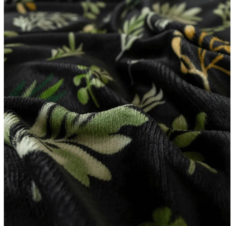 Lenjerie cocolino ZELNOIR negru Dimensiune lenjerie de pat: 70 x 90 cm | 140 x 220 cm