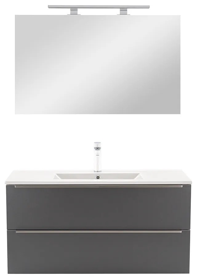 Mobilier complet de baie Vario Trim 100 alb-antracit
