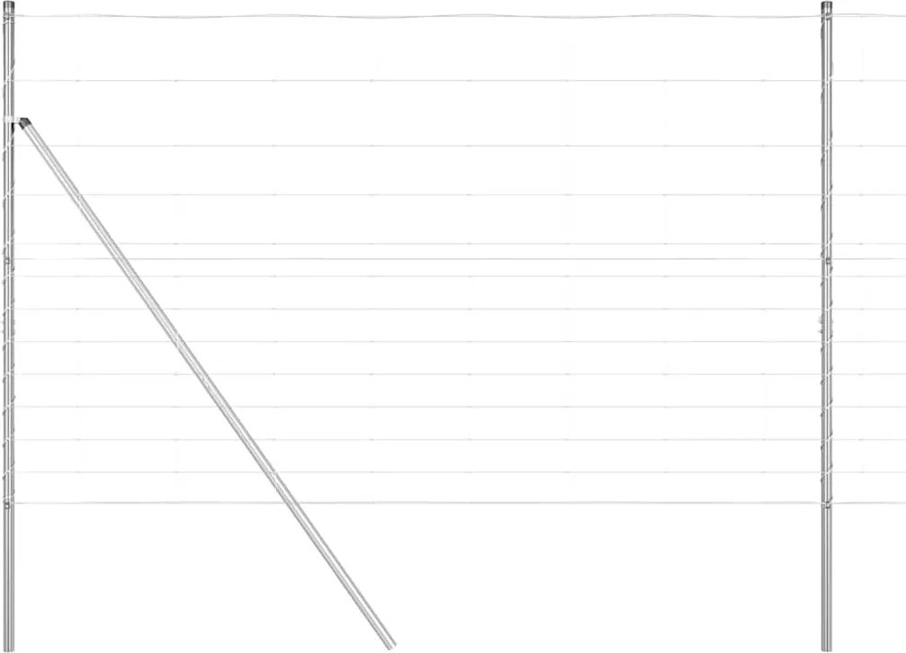 vidaXL Stâlp de gard. Galvanizat 50 x 1,5 m Oțel